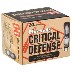 Hornady Critical Defense 410 Bore 2.5" Ammunition, 20 Rounds – Defender Shotgun Shells - 2