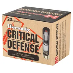 Hornady Critical Defense 410 Bore 2.5" Ammunition, 20 Rounds – Defender Shotgun Shells - 3