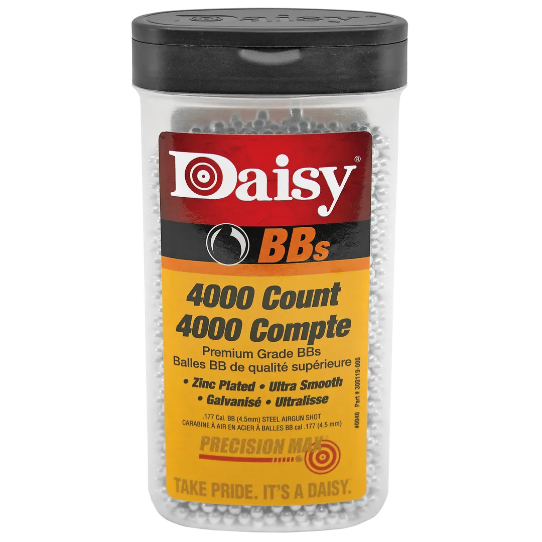 Daisy 4000-Count .177 BB Bottle for Airguns – High Capacity Steel BBs