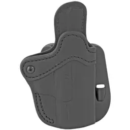 1791 Gunleather Optics Ready Paddle Holster, Right Hand, Stealth Black Leather - 1