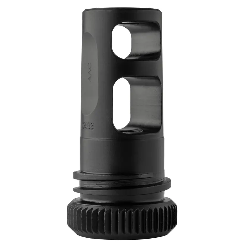 AAC Muzzle Brake 51T 5/8-24 for 762 NATO – Advanced Armament Corp, SCARmor Black, Fits 51T Mount - 1