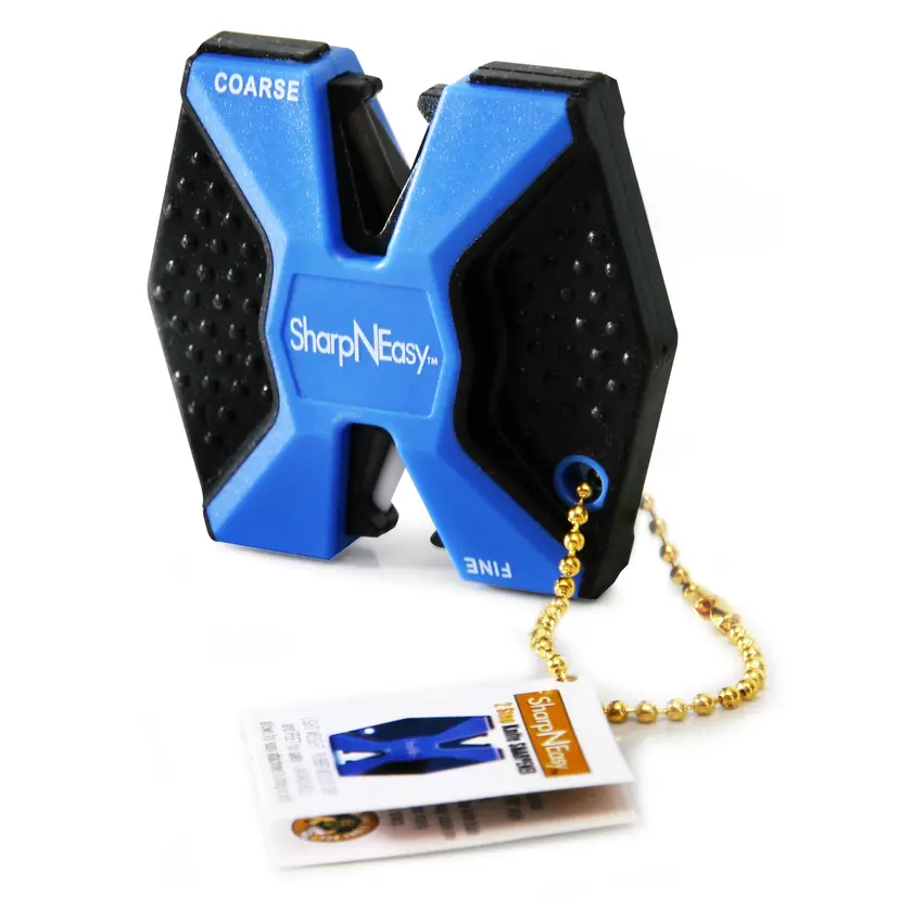 AccuSharp SharpNEasy 2-Step Knife Sharpener Blue – Easy Manual Sharpening Tool - 1