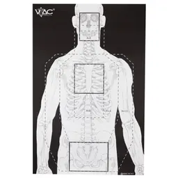 V-TAC 2-Sided Action Targets 100 Pack – Viking Tactics Double Sided Training, Marksmanship & Silhouette, 23x35 Inches - 1