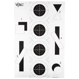 V-TAC 2-Sided Action Targets 100 Pack – Viking Tactics Double Sided Training, Marksmanship & Silhouette, 23x35 Inches - 2