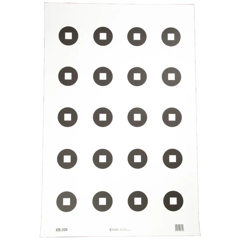 Action Target 3" Aimpoint Dot Training Targets 23"x35" Black & White – 100 Pack - 1