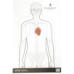 Action Target Fieldcraft Survival Double Sided Training Targets, 23x35 Inch, Multi Color, 100 Pack - 1