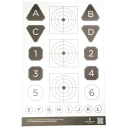 Action Target Fieldcraft Survival Double Sided Training Targets, 23x35 Inch, Multi Color, 100 Pack - 2