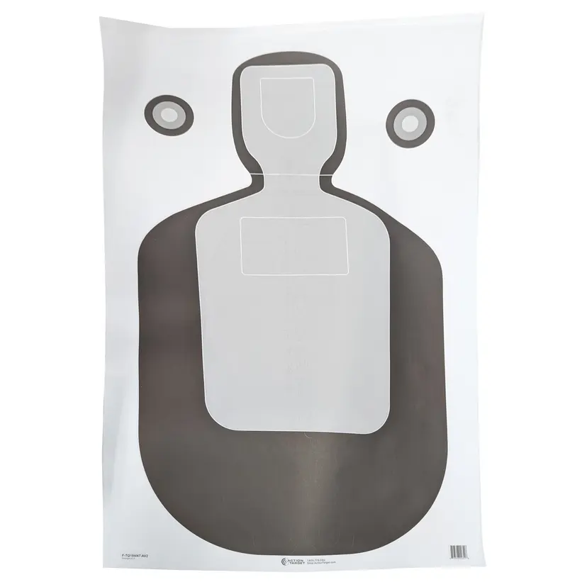 Action TGT TQ-19 Photo Target with Vital Anatomy 23x35 Inches, 100 Pack for Shooting Practice - 1