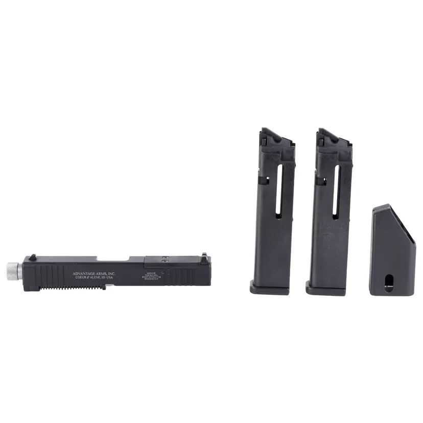 Advantage Arms 22LR Conversion Kit for PSA Dagger – 4.02" Threaded Barrel, 15-Round, 2 Magazines, Range Bag Included, Matte Black - 1