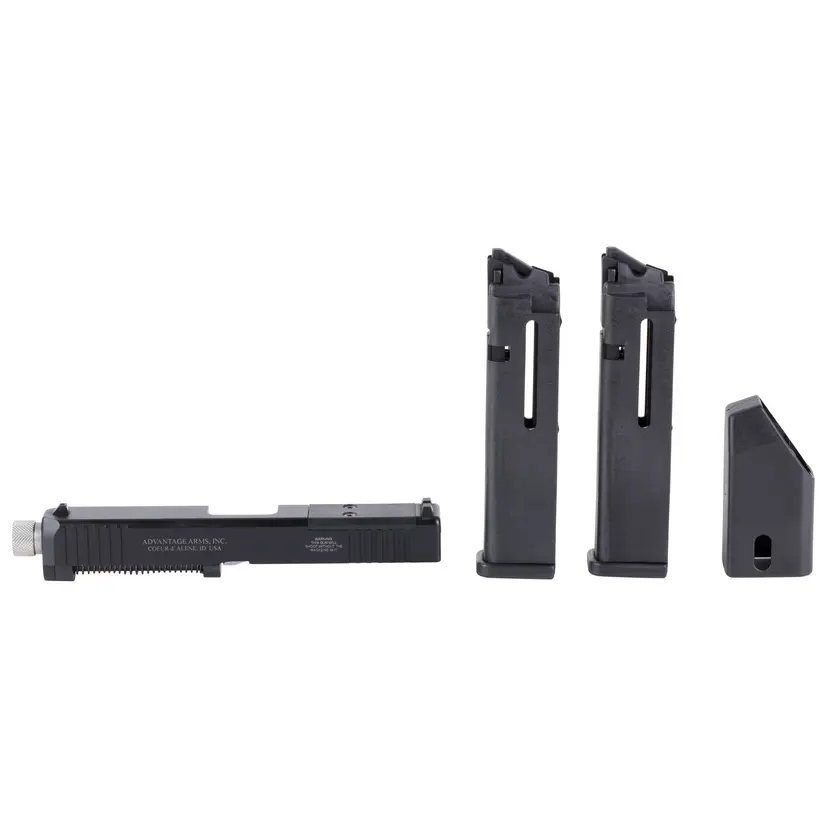 Advantage Arms 22LR Conversion Kit for Glock 17/22 Gen 4, Optics Ready, 15-Round, Threaded Barrel, 2 Mags, Range Bag - 1