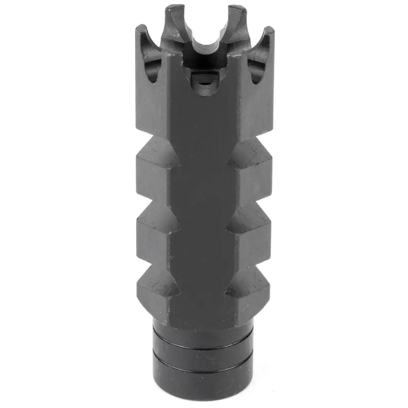 ATI Outdoors Shark Muzzle Brake for AR-15 223/5.56, 1/2-28 Thread, Black Oxide Finish with Crush Washer - 1