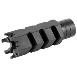 ATI Outdoors Shark Muzzle Brake for AR-15 223/5.56, 1/2-28 Thread, Black Oxide Finish with Crush Washer - 3