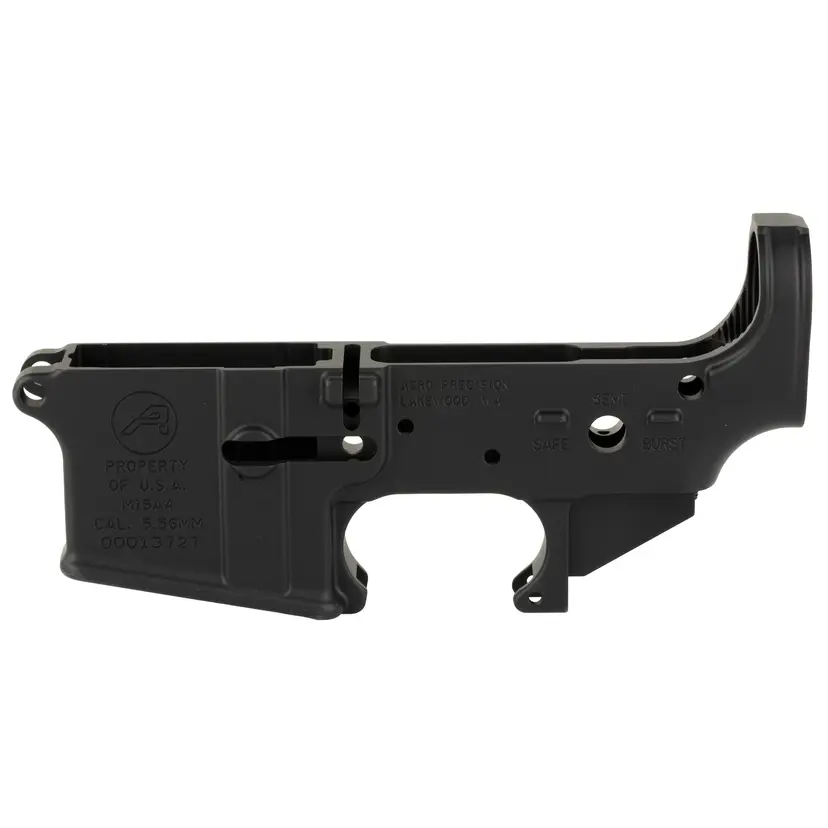 Aero Precision M16A4 Clone Stripped Lower Receiver, Semi-Auto, .223 Rem/5.56 NATO, Black Anodized - 1