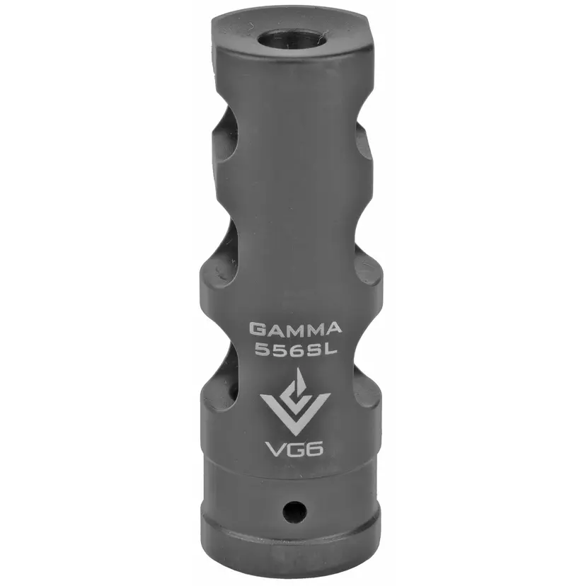Aero Precision VG6 Gamma 556 SL Muzzle Brake 223 Rem/5.56 NATO 1/2x28 Black - 1