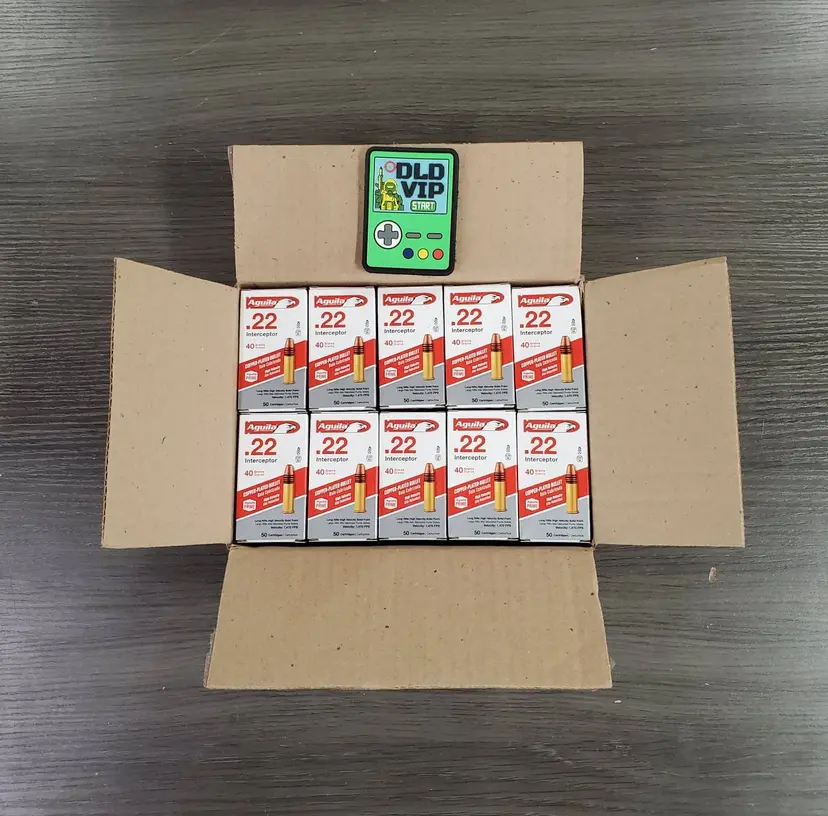 Aguila .22LR Interceptor 40Gr Copper Plated High Velocity 1000rd - 1