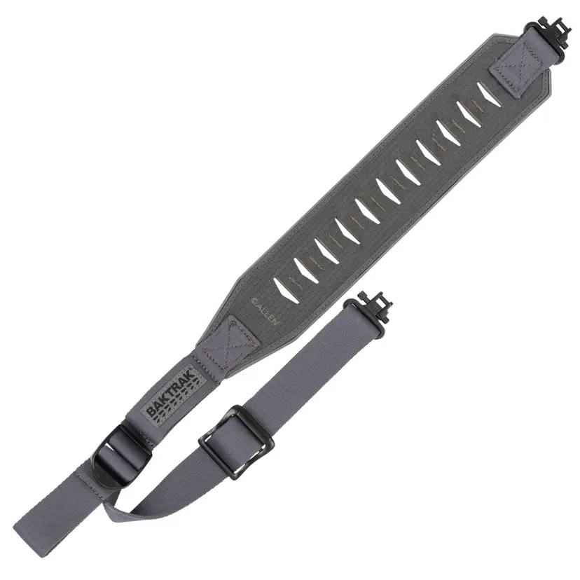 Allen BakTrak Traverse Sling Gray 1.25" x 37" – Durable Adjustable Rifle Sling - 1