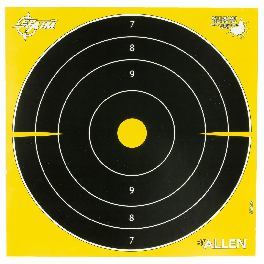 Allen EZ Aim 8x8 Bullseye Targets 25 Pack – Non-Adhesive Paper Shooting Targets