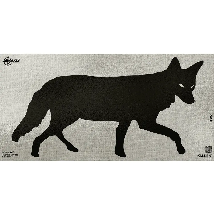 Allen EZ Aim Infrared ID Coyote Paper Target 24x12 Gray – Thermal Shooting Target - 1