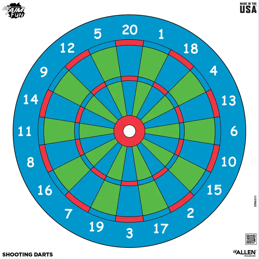 Allen EZ Aim 12"x12" Plinking Targets 9 Pack – Assorted Color Paper Shooting Targets - 1