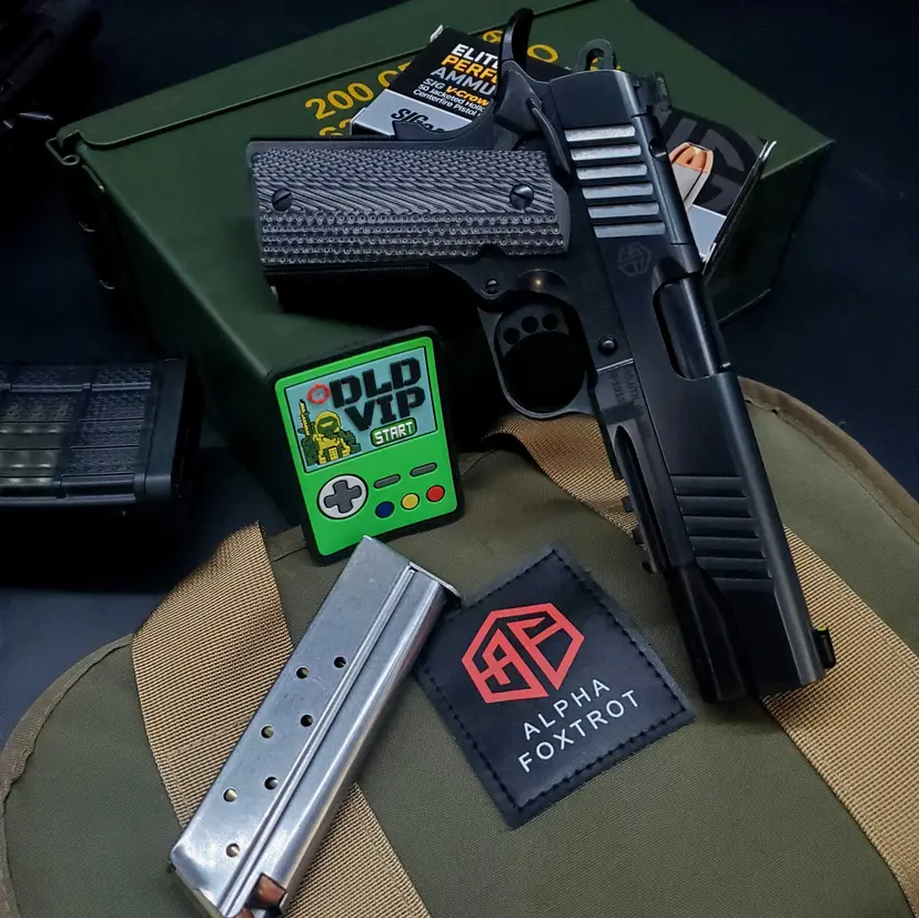 Alpha Foxtrot 1911 Optic Ready 10mm 5" Polished DLC - 1