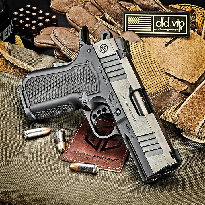 Alpha Foxtrot 1911-S15 9mm 3.25" Polished DLC - 1
