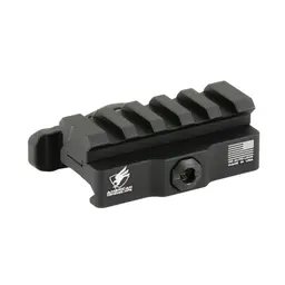 American Defense Picatinny Riser 5 Slot Quick Detach Mount Black Anodized - 1
