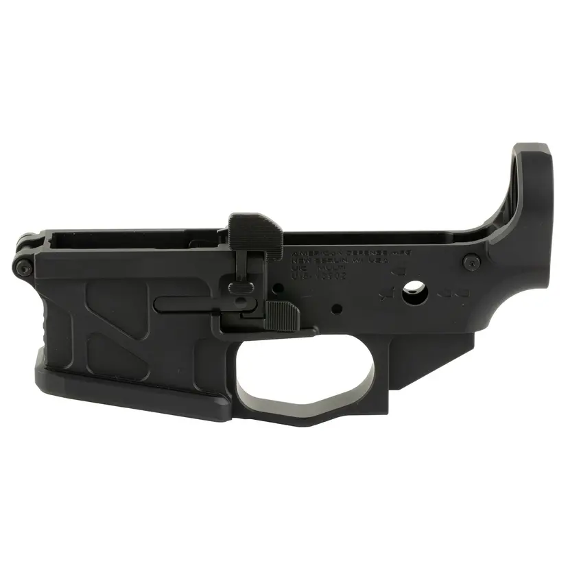 American Defense UIC Stripped Lower Receiver Black – Billet, Ambidextrous, 223/5.56, Anodized - 1