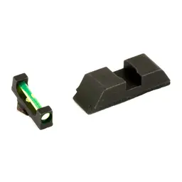 AmeriGlo GLK Low Sight Set for Glock 17-39 Green Fiber Front Black Rear - 2
