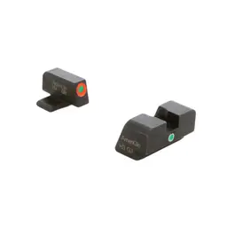 AmeriGlo I-Dot Night Sight for FN Highpower – Green Front Orange Outline, Matte Black - 2