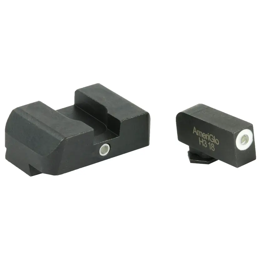 AmeriGlo I-Dot Tritium Night Sights for Glock 17/19/22 Gen 1-5 Green 2 Dot Front & Rear - 1