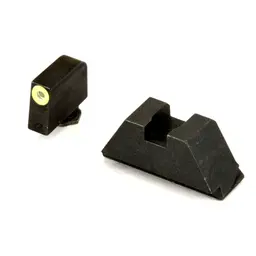 AmeriGlo Suppressor Height Tritium Sights for Glock – LimeGreen Front, Black Rear, Fits Most Models - 1