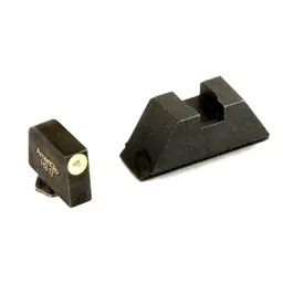AmeriGlo Suppressor Height Tritium Sights for Glock – LimeGreen Front, Black Rear, Fits Most Models - 2