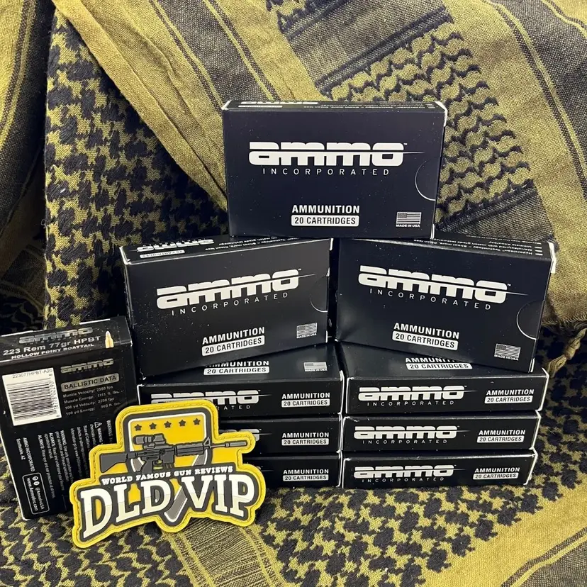 Ammo Inc. .223Rem 77Gr HPBT 200rd Case - 1