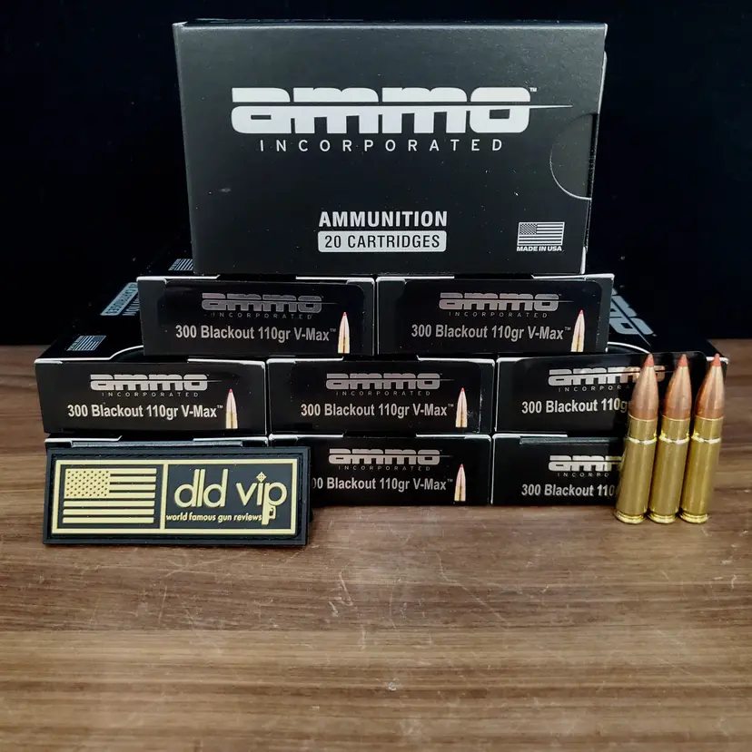 Ammo Inc. 300 Blackout 110Gr V-MAX 200rd Case - 1