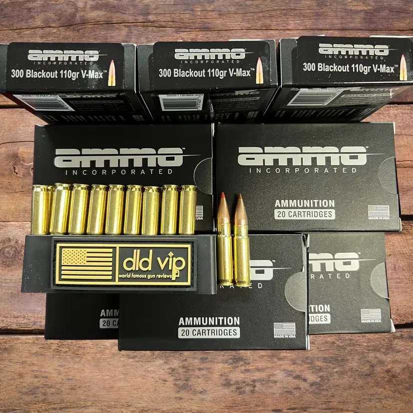 Ammo Inc. 300 Blackout 110Gr V-MAX 20rd Box - 1