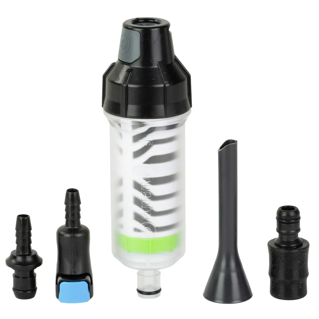 Aquamira Frontier Max Water Filtration System with Backcountry Plus Filter – Black and Gray Survival & Camping Gear