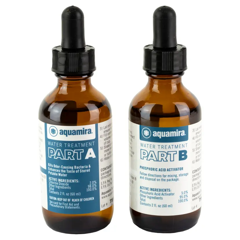 Aquamira Water Treatment Drops 2 oz – Treats 60 Gallons, Survival & Camping Water Purifier - 1
