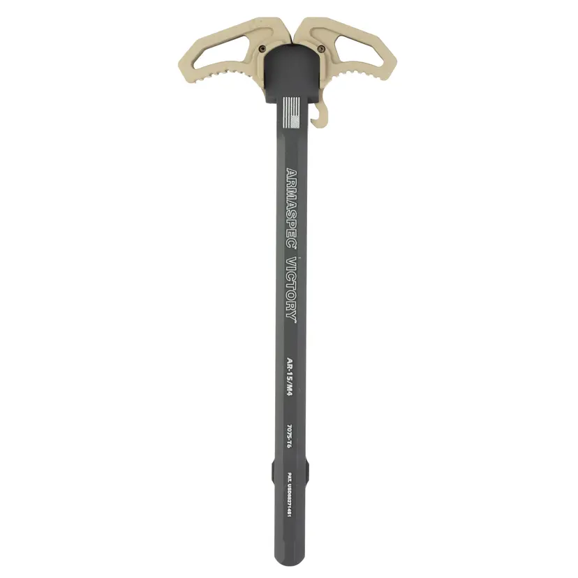 Armaspec Victory Charging Handle FDE – Flat Dark Earth Ambidextrous AR-15 Upgrade - 1