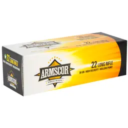 ARMSCOR 22LR 36 Grain High Velocity Hollow Point Ammo – 50 Round Box - 2