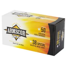 Armscor 38 Special 158 Grain FMJ Ammunition – 50 Rounds | Reliable Handgun Ammo - 3