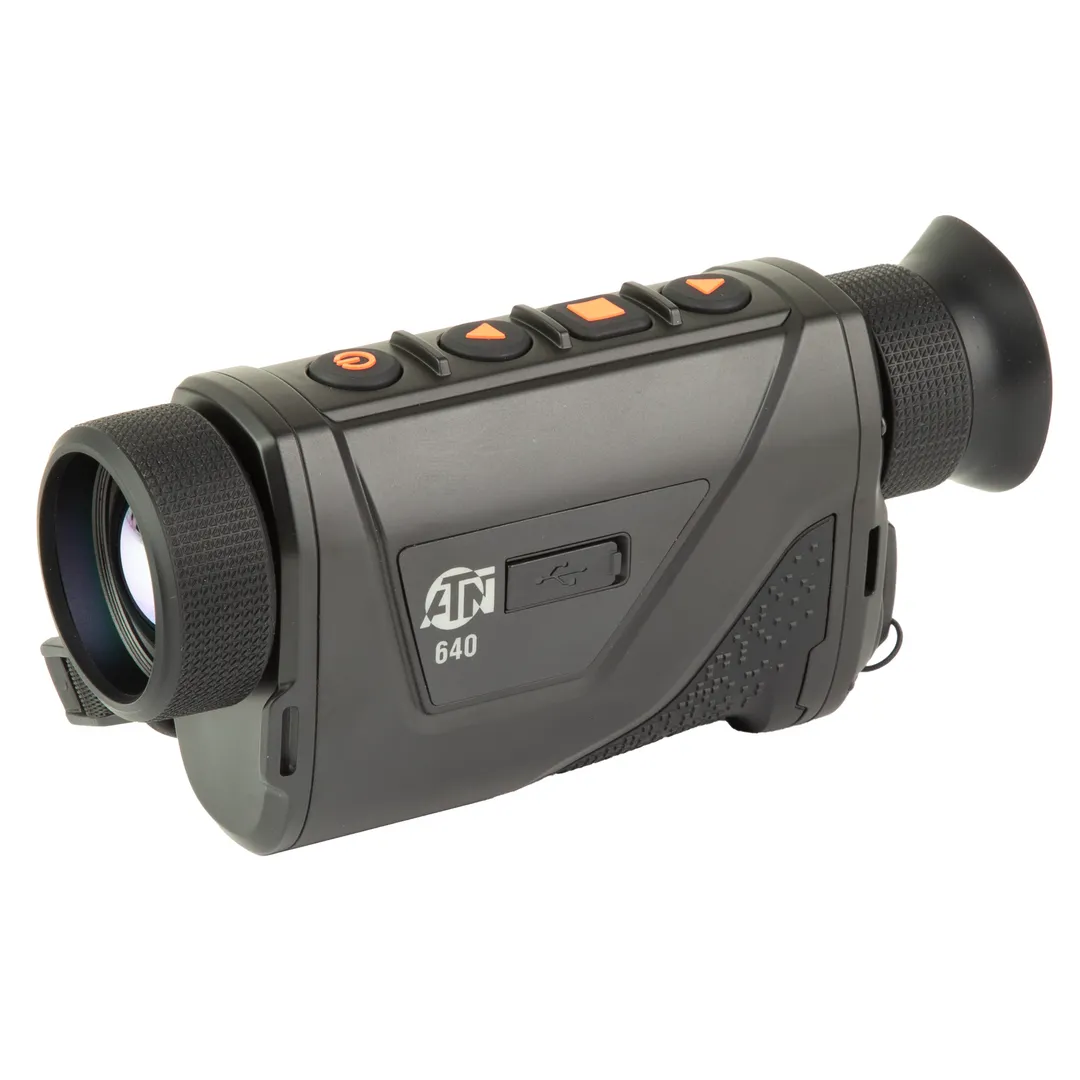 ATN BlazeHunter Pro 635 Thermal Monocular 2.5-20X, 35mm, 640x512 Sensor, Matte Black – Includes Battery, Charger & Pouch