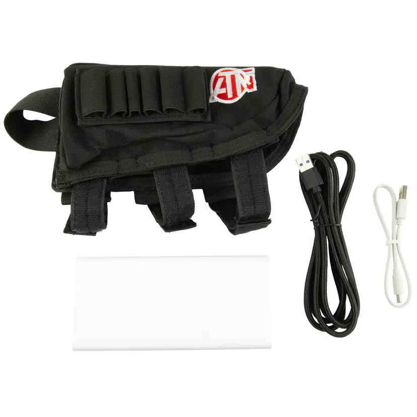ATN Extended Battery Pack with Rifle Stock Pouch – 20,000mAh Power Kit for Optics - 1