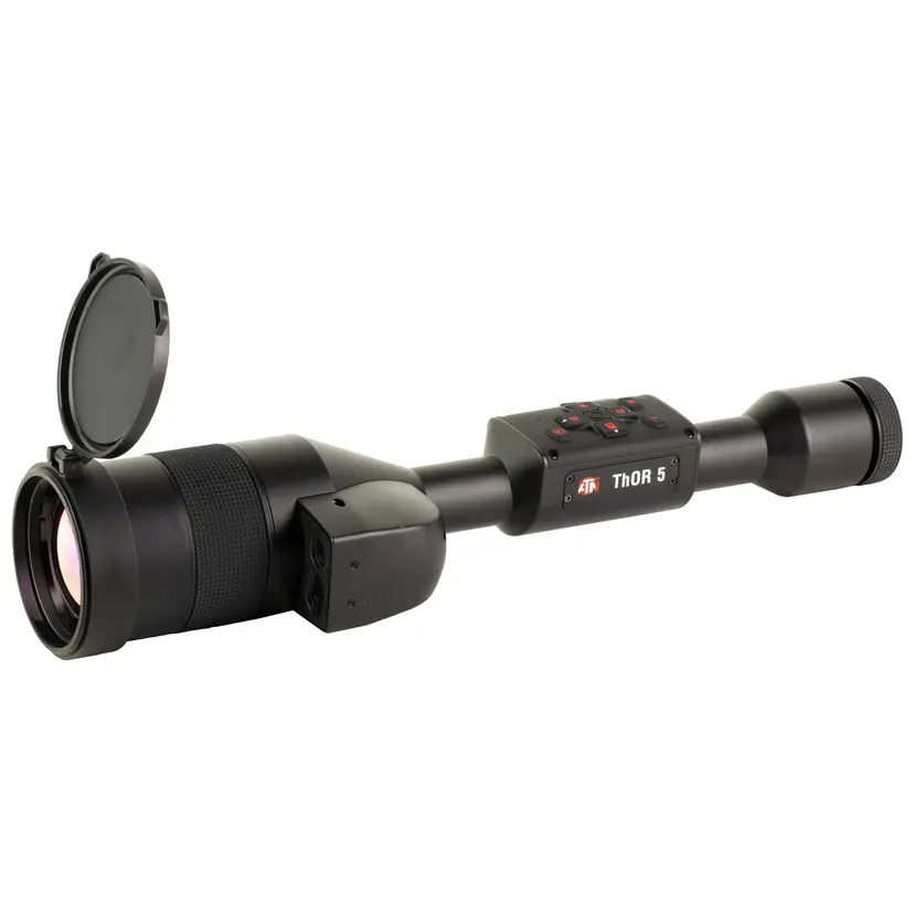 ATN THOR 5 LRF 5-40x75mm Thermal Rifle Scope 640x480 Sensor, Laser Range Finder, Multiple Reticles, Matte Black - 1