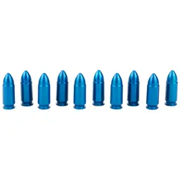 A-Zoom 9mm Snap Caps 10 Pack – Blue Dummy Rounds for Safe Dry Fire Practice - 1
