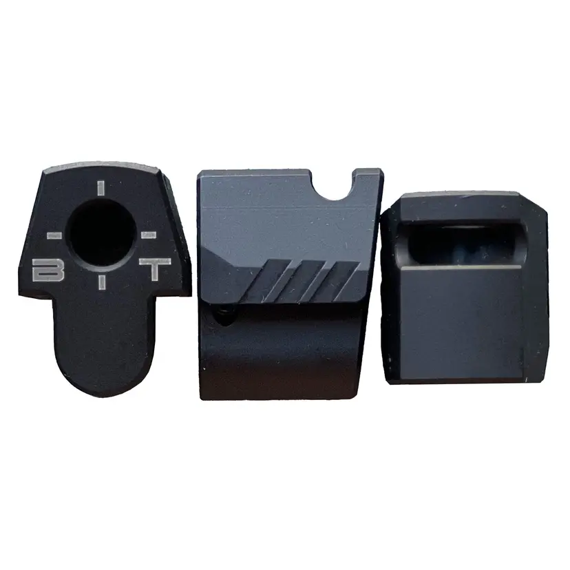 Backup Tactical Compact Compensator for P320 Black 1/2x28 – Precision Muzzle Device - 1