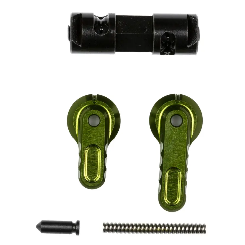 Battle Arms BAD-ASS-LITE Ambidextrous Safety Selector 90/60 ODG – Lightweight Reversible Aluminum Anodized - 1
