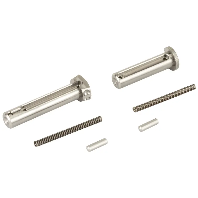 Battle Arms Development Enhanced Titanium Pin Set Kit for AR Rifles – Includes BAD-ETP-TI, BAD-EPP-TI, KNS Detents & Springs - 1