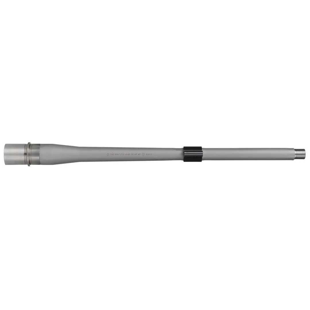 Ballistic Advantage Premium Black Series 16" 243 WIN Hanson Barrel for AR-10, Stainless Steel, Mid-Length, 5/8x24, 1:10 Twist