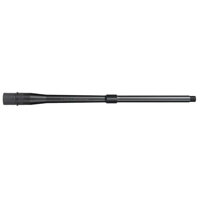 Ballistic Advantage Premium Black Series 18" Hanson 243 WIN AR-10 Barrel – Mid-Length, 5/8x24, 1:10 Twist, Bead Blasted, Includes Gas Block - 1