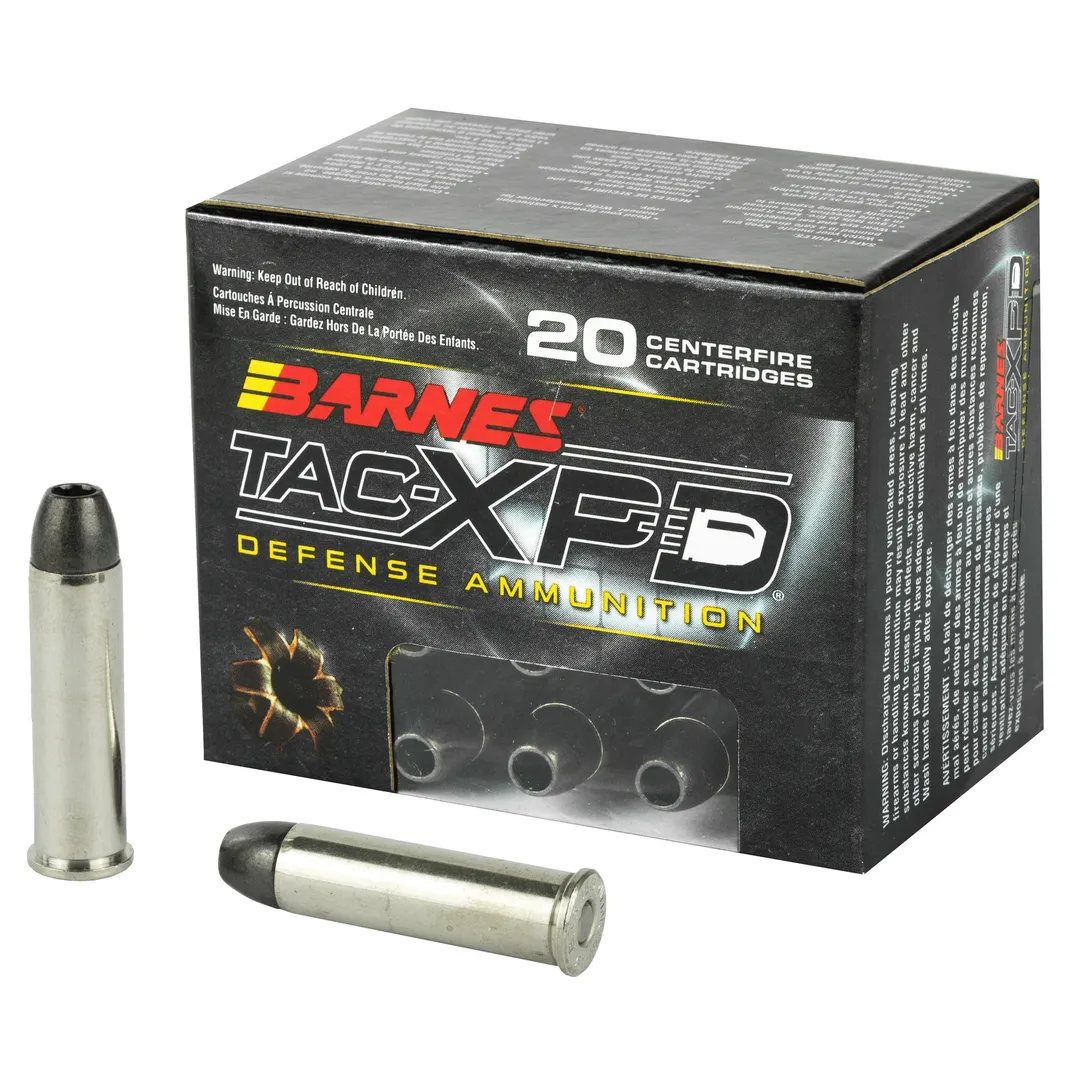 Barnes TAC-XPD 357 Magnum 125 Grain Lead-Free Hollow Point Ammo, 20 Rounds, California Certified